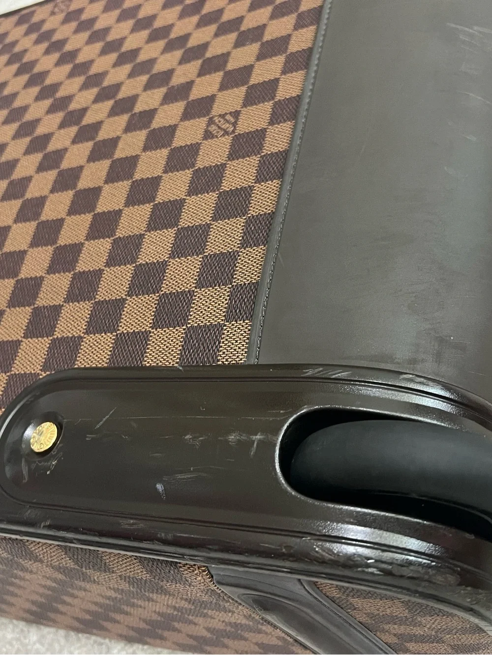 Louis Vuitton Damier Ebene Pegase 50 with hanger, garment bag etc